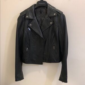 Black Leather Biker Jacket